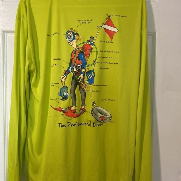 Island Beach Lifestyle Palm Beach Diver Long sleeve UPF 50+ Shirt - Picture 5 of 5